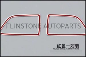 W117 ชุดโครเมี่ยมครอบเกียร์มือ สีแดง