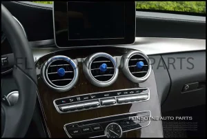 ชุดอลูมิเนียมครอบที่ปรับระดับแอร์สีน้ำเงิน W205 C-Class