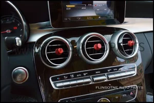 ชุดอลูมิเนียมครอบที่ปรับระดับแอร์สีแดง W205 C-Class