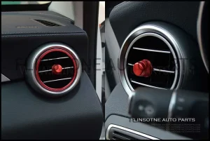 ชุดอลูมิเนียมครอบที่ปรับระดับแอร์สีแดง W205 C-Class