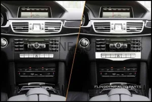 แผ่นอลูมิเนียมติดคอลโซล ชิ้นกลาง W212 W207