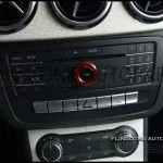 วงแหวนครอบปุ่ม W204 ON สำหรับ Mercedes Benz สีแดง