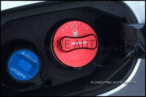 อลูมิเนียมครอบฝาถังน้ำมันโลโก้ AMG สีแดง