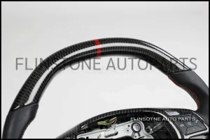 พวงมาลัย Mercedes AMG Carbon แท้ คาดสีแดง