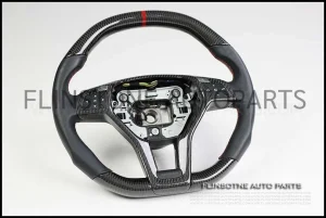 พวงมาลัย Mercedes AMG Carbon แท้ คาดสีแดง