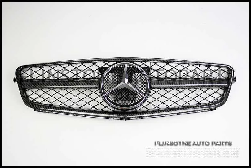กระจังหน้าคาร์บอน W204 ทรง C63 AMG