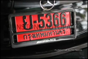 กรอบป้ายทะเบียน AMG คาร์บอน เคฟล่าแท้