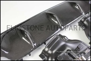 W205 C63s AMG Diffuser + Tailpipe Set [์Carbon] V.2