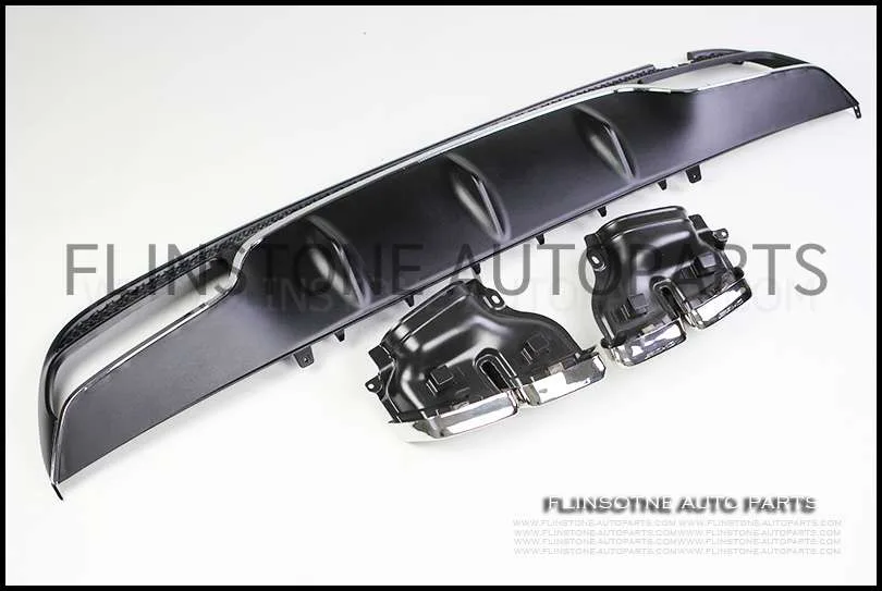 W205 C63s AMG Diffuser + Tailpipe Set [์Sport] V.1