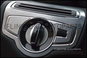ชุดเต็มโครเมี่ยมครอบสวิตซ์ สีเงิน W205 C-Class