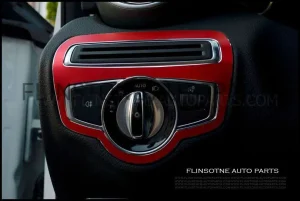 โครเมี่ยมครอบสวิตซ์ สีแดง W205 C-Class