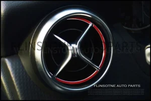 ชุดวงแหวนครอบแอร์สีแดง 5 ชิ้น W176 A-Class