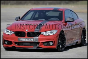 ลิ้นหน้าคาร์บอน BMW F32 F33 F36 ทรง Rieger สำหรับกันชน M Sport