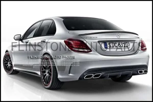Genuine W205 C63 AMG Rear Diffuser [Night]