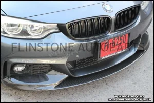 ลิ้นหน้าคาร์บอน BMW F32 F33 F36 ทรง M Performance สำหรับกันชน M Sport