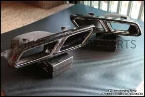 Genuine E63 S-AMG Exhaust Tips [Black]