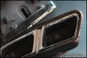 Genuine E63 S-AMG Exhaust Tips [Black]
