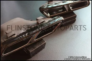 Genuine E63 S-AMG Exhaust Tips [Black]