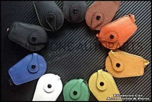 Genuine leather car key holder Mini Cooper