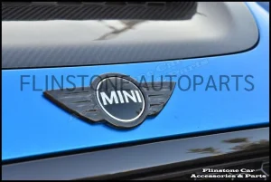 R55 Carbon Front and Rear logo badges cover