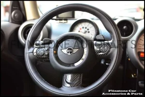 R55-R60 Carbon Fiber 3 PC's Steering wheel cover [Multi Function]