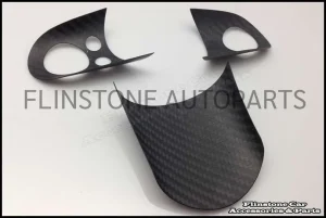 R53 Carbon Fiber 3 PC's Steering wheel cover [Multi Function]