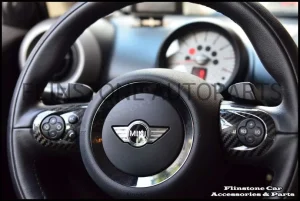 R53 Carbon Fiber 3 PC's Steering wheel cover [Multi Function]