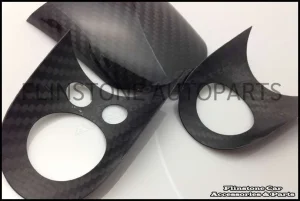 R53 Carbon Fiber 3 PC's Steering wheel cover [Multi Function]