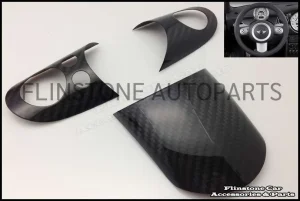 R53 Carbon Fiber 3 PC's Steering wheel cover [Multi Function]