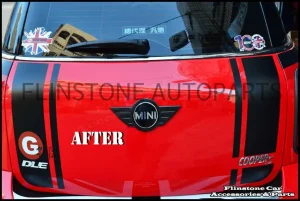 R60-R61 Carbon Front and Rear logo badges cover