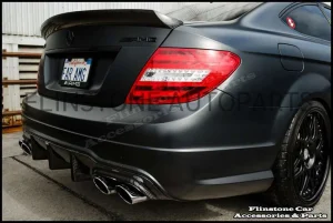 C63 AMG Carbon Fibre Big Fin Rear Diffuser V.1