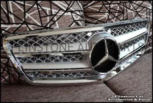 W212 E-Class Silver Chrome Grille V.2 [E Coupe Style]