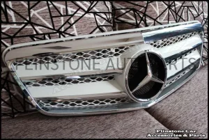 W212 E-Class White Chrome Grille [E Coupe Style]