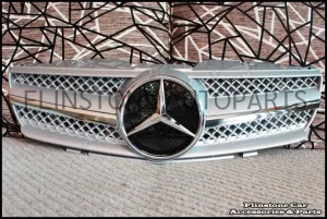 R230 SL-Class Silver Chrome Grille