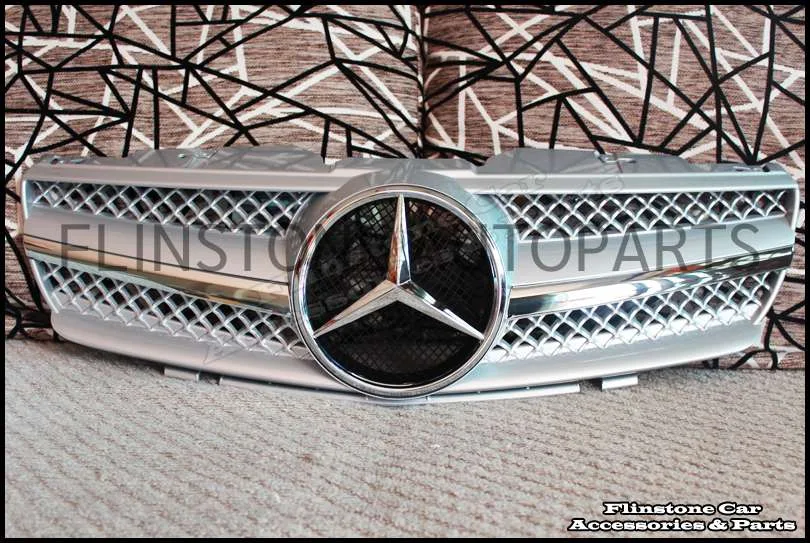 R230 SL-Class Silver Chrome Grille