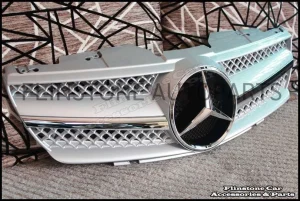 R230 SL-Class Silver Chrome Grille