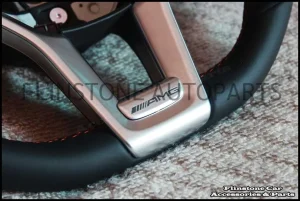 C63 AMG Alcantara Steering Wheel with RED Stitch