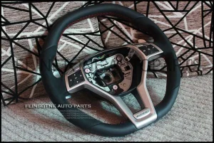 C63 AMG Alcantara Steering Wheel with RED Stitch