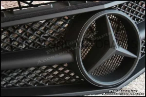 กระจังหน้า W207 E-Class Coupe Matte Black V.2 [SL-Style]