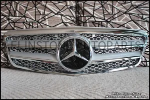 W212 E-Class Silver Chrome Grille [E Coupe Style]