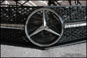 W207 E-Class Coupe Matte Black-Chrome Grille [SL-Style]