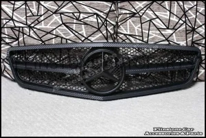 W204 C-Class Real 3M Matte Black Grille [C63 2012]