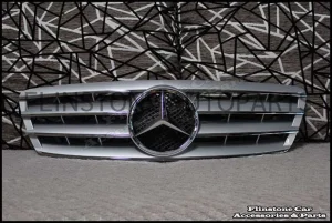 W203 C-Class Silver Grille 4 Fin [CL style]