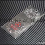 Mercedes Motors Red Foil Sticker Emblem