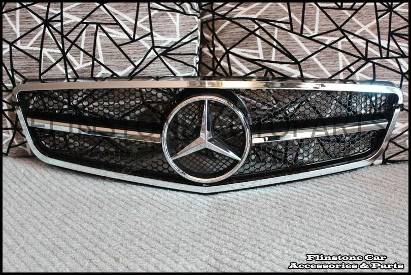 W204 C-Class Black Chrome Grille [C63 2012]