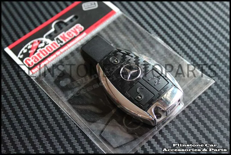 สติกเกอร์ Carbon ติดกุญแจ Mercedes Benz