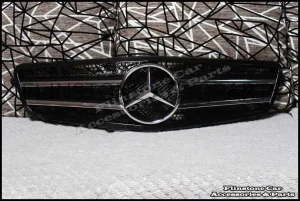W204 C-Class Black Chrome Grille [C63 Style]
