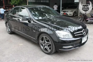 W204 C-Class Black Chrome Grille [C63 Style]