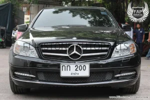 W204 C-Class Black Chrome Grille [C63 Style]