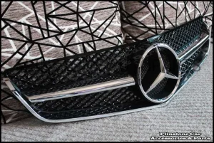 W207 E-Class Coupe Black Chrome Grille [SL-Style]
